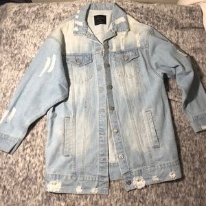 Oversized jean jacket